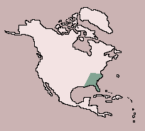 Range of American Alligator