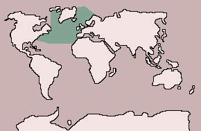 Range of Sowerby's Beaked Whale