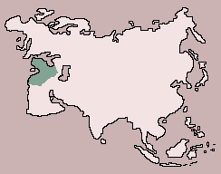 Range of Great Mouse-Tailed Bat